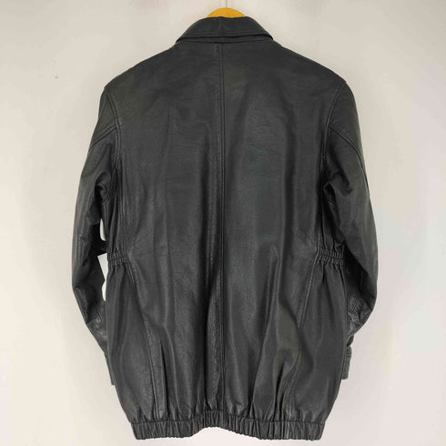 THE STOPPPAGE スナップボタン レザー ジャケット メンズ